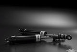 PRO SERIES "LEAF SPRING NATION MENSCER MOTORSPORTS" DOUBLE ADJUSTABLE REAR SHOCKS