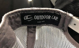 Outdoor Hat Gray with White Mesh and Stitching