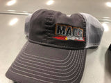 Outdoor Hat Gray with White Mesh and Stitching