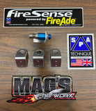 Aluminum L Shaped FireAde Nozzle Brackets with 9/16" Hole.. Pack of 4