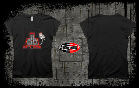 "TOOTH JERKER" LADY'S V-NECK TEE