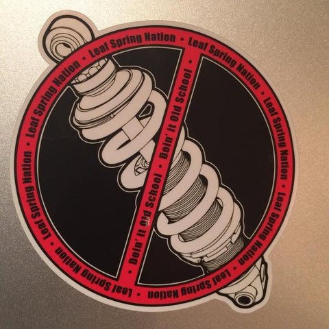 Leaf Spring Nation Ant-Coil Over 4" Decal