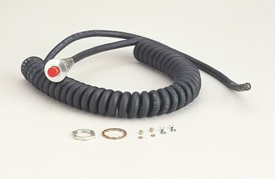 MOMENTARY SWITCH - RED BUTTON Spiral Cord